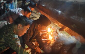 Diguyur Hujan Berkah, Bupati Kuansing Layur Jalur Baru Keramat Jubah Merah