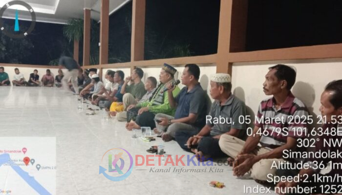 Pemdes Simandolak Gelar Rapat Persiapan Tiga Agenda Sakral