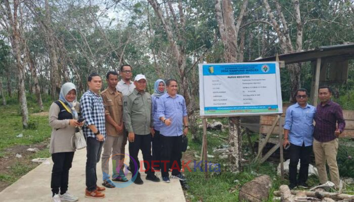 Camat Tere Lakukan Monev DD Tahap 1 Tahun 2025 Kampung Madura
