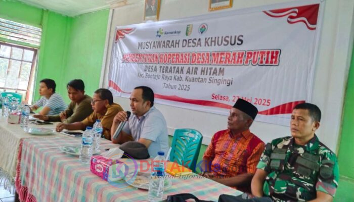 Dorong Percepatan Ekonomi Masyarakat Koperasi Merah Putih Desa Teratak Air Hitam Terbentuk