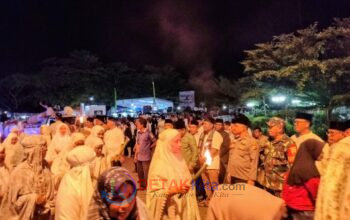 Ribuan Masyarakat Padati Ibukota Baserah Malam Pawai Takbiran Idul Adha PHBI Kuantan Hilir