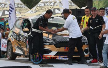 Polres Sergai All Out Amankan Kejurnas Sumut Rally 2025 Hingga Garis Akhir
