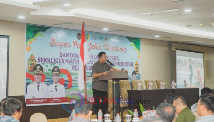 Bupati Suhardiman Ekspos Event Festival Pacu Jalur Mendunia UMKM Bangkit dan Kewajiban CSR Perusahaan