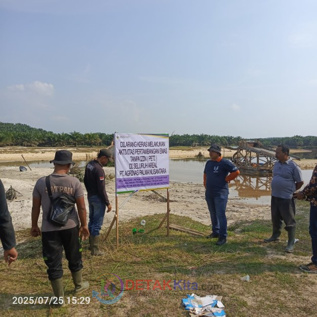 Tim Internal Penanggulangan Kerusakan Lingkungan PT Agrinas Stop PETI di Wilayah HGU