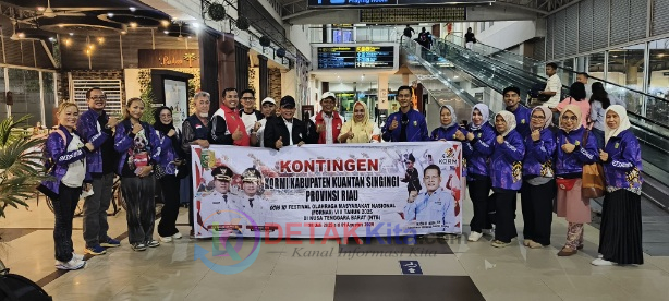 Suasana Haru Selimuti Pelepasan Kontingen KORMI Kuansing Ikuti Fornas VIII NTB 2025