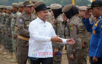 Bupati Kuansing Dampingi Gubernur Riau Cek Pasukan Operasi PETI Kuantan 2025