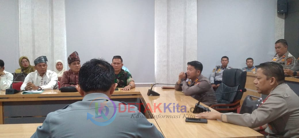 Rapat Persiapan dan Pengamanan Pacu Jalur Event Kebudayaan Baserah Digelar di Mapolres Kuansing