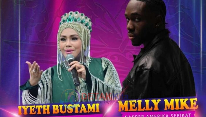 Iyeth Bustami dan Melly Mike Meriahkan Malam Penutupan Pacu Jalur Nasional 2025 di Kuansing