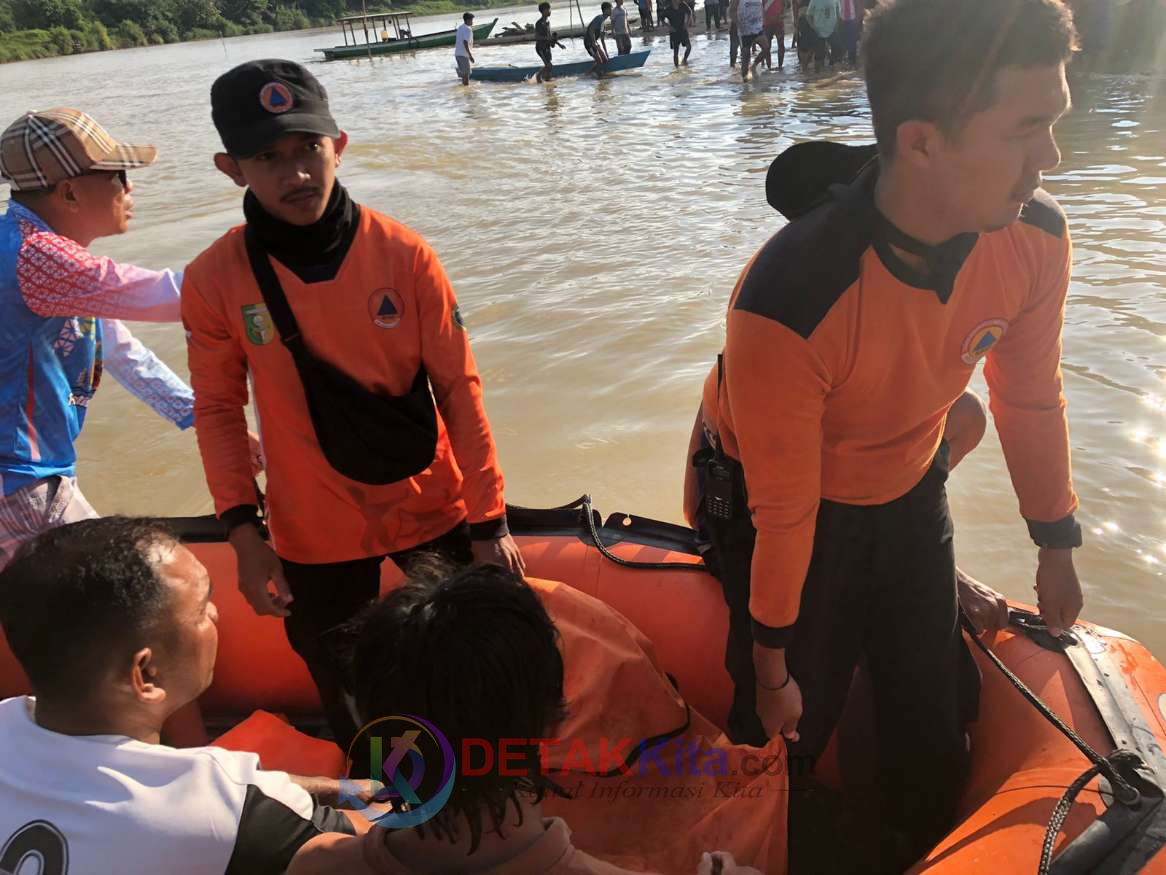 Remaja Tenggelam di Sungai Kuantan Ditemukan, BPBD Kuansing: Pencarian Dilakukan dengan Penyisiran Intensif