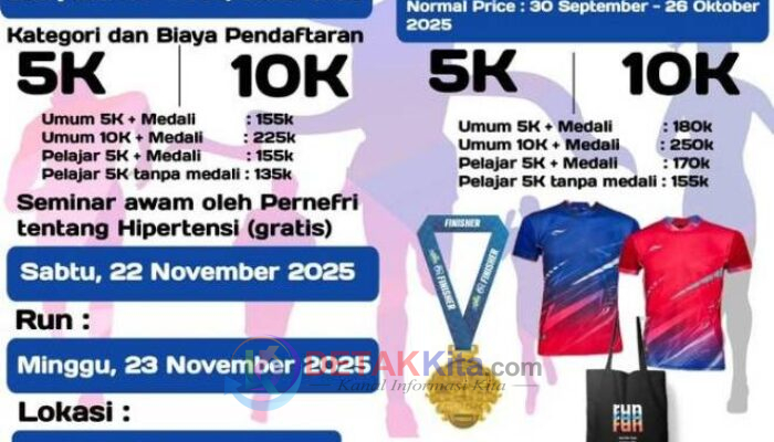 RSUD Run 2025: Bukan Sekadar Lari, Tapi Gerakan Hidup Sehat Warga Kuansing!