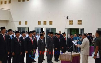 Malam Bersejarah di Pangean, Bupati Suhardiman Lantik Pejabat Tinggi Pratama: “Ini Amanah, Jangan Khianati Rakyat!”