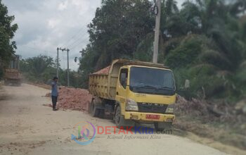 Jalan Sukaraja – Hulu Teso Ditinggikan, Senyum Warga Eks Trans Merekah