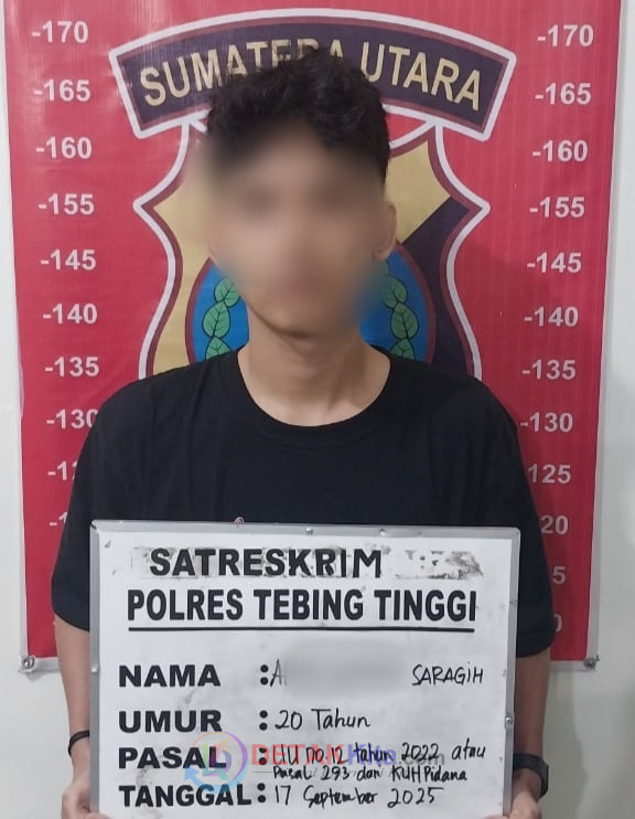 Sat Reskrim Polres Tebing Tinggi Tangkap Pelaku Kekerasan Seksual di Hotel