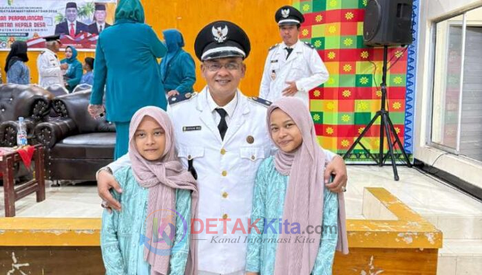 Kades Benai Kecil Irpan: Pelantikan Jadi Kado Ultah Putri Kembar Safa–Marwa