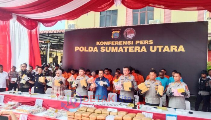 Polda Sumut Ungkap 862 Kasus Narkoba, Sita 145 Kg Sabu dan Puluhan Ribu Ekstasi