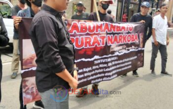Labuhanbatu Darurat Narkoba, Mahasiswa dan Masyarakat Geruduk Mabes Polri