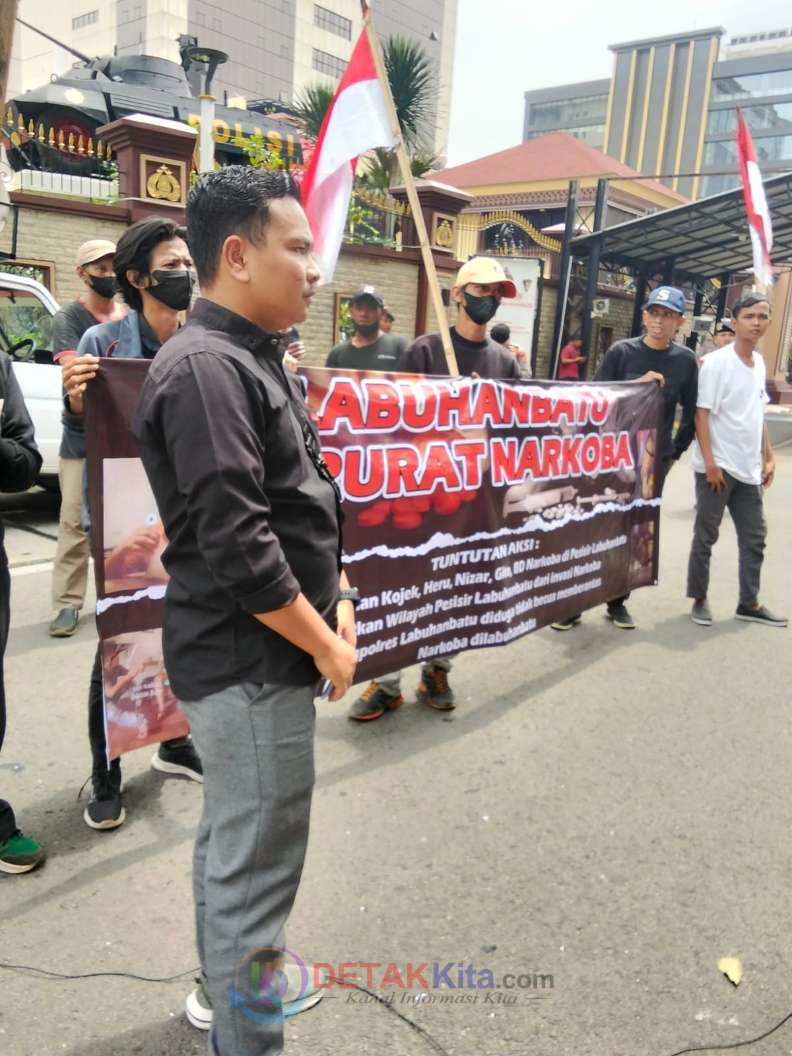 Labuhanbatu Darurat Narkoba, Mahasiswa dan Masyarakat Geruduk Mabes Polri