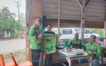 Bhabinkamtibmas Polsek Pangean Sosialisasikan Program Green Policing, Ajak Warga Peduli Lingkungan