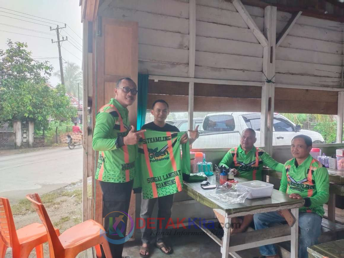 Bhabinkamtibmas Polsek Pangean Sosialisasikan Program Green Policing, Ajak Warga Peduli Lingkungan