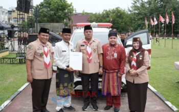 Hadiah di Hari Pramuka, Ambulance dari BRK Syariah Jadi Simbol Kepedulian untuk Kuansing