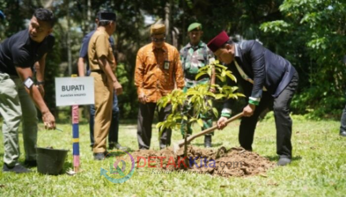 Bupati Suhardiman Amby Tanam Pohon di Hari Santri 2025: Menanam Harapan, Merawat Alam Kuansing
