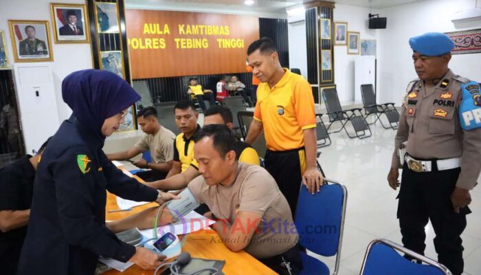 Peringati 74 Tahun Humas Polri, Polres Tebing Tinggi Gelar Donor Darah Massal Wujudkan Polri Humanis