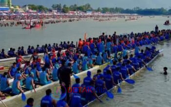 Jalur Ki Demang, Wujud Kekompakan Singingi Hilir di Pacu Jalur HUT Kuansing ke-26