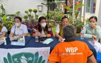 Ratusan Warga Binaan Lapas Tebing Tinggi Antusias Dapat Layanan Kesehatan Gratis dari Buddha Tzu Chi