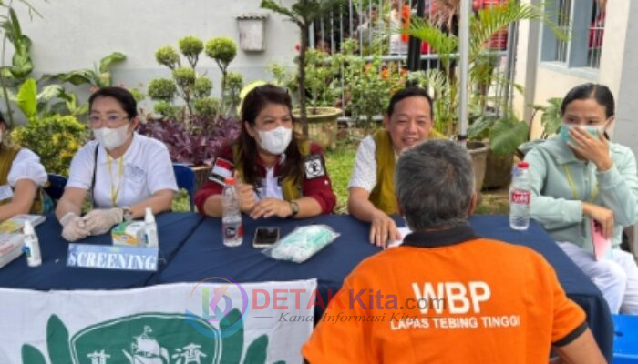 Ratusan Warga Binaan Lapas Tebing Tinggi Antusias Dapat Layanan Kesehatan Gratis dari Buddha Tzu Chi