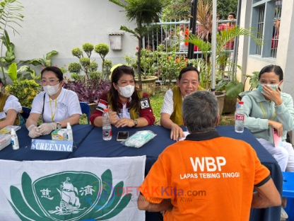 Ratusan Warga Binaan Lapas Tebing Tinggi Antusias Dapat Layanan Kesehatan Gratis dari Buddha Tzu Chi