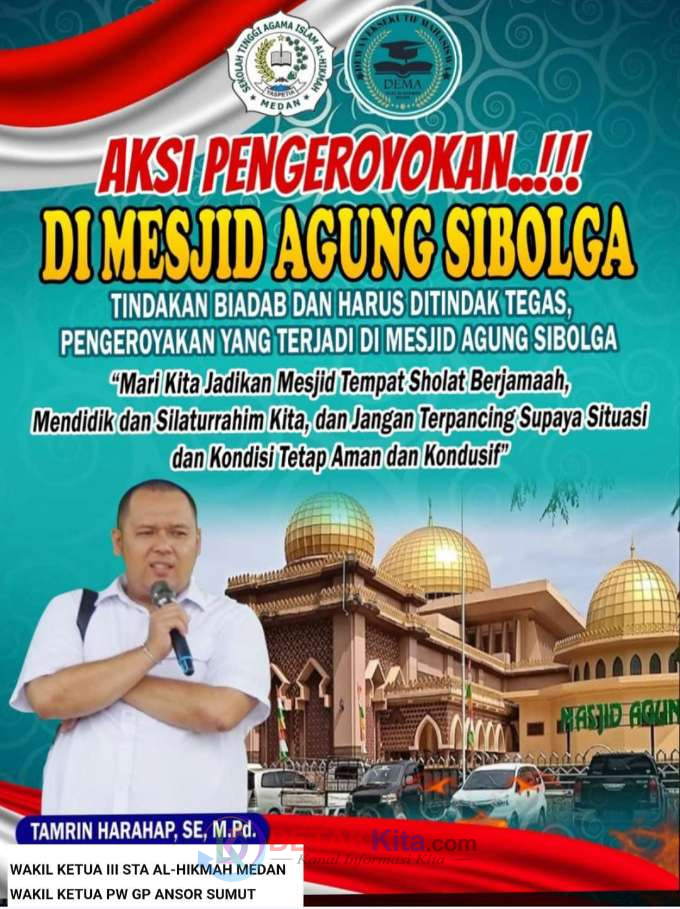 Tamrin Harahap: Jadikan Masjid Ruang Damai, Bukan Tempat Melampiaskan Emosi
