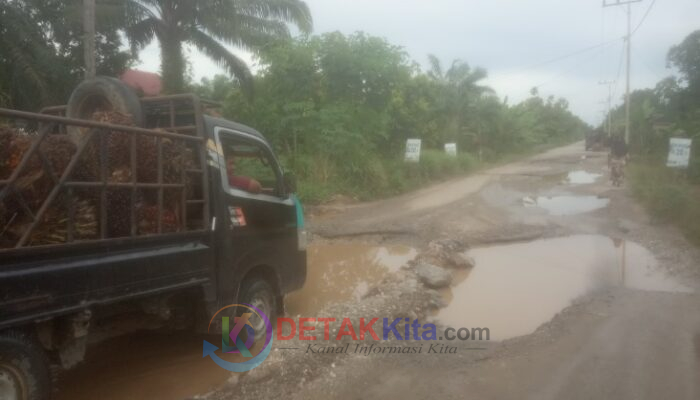 Jalan Parit Karto di Sungai Segajah Rusak Parah, Warga Rokan Hilir Minta Pemerintah Segera Bertindak