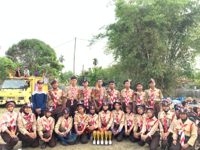 Pramuka SMPN 11 Pekanbaru Borong 5 Piala di Perkemahan Besar Penggalang Senapelan 2025