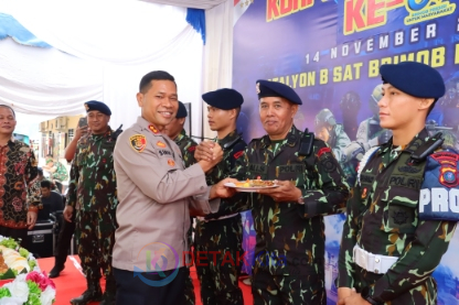 Kapolres Tebing Tinggi Hadiri Syukuran HUT ke-80 Korps Brimob Polri, Tekankan Pengabdian dan Humanisme