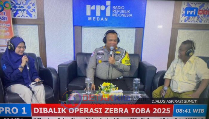 Kasat Lantas Polres Tebing Tinggi Jadi Narasumber Dialog Aspirasi Sumut di RRI: Bahas Operasi Zebra Toba 2025