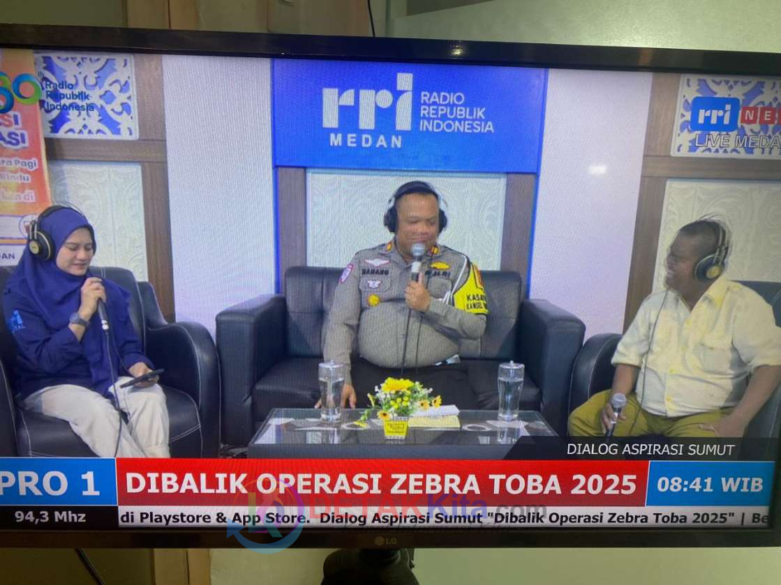 Kasat Lantas Polres Tebing Tinggi Jadi Narasumber Dialog Aspirasi Sumut di RRI: Bahas Operasi Zebra Toba 2025