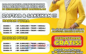 Turnamen Voli Kemenpora RI Cup VII Resmi Bergulir di Kubu Babussalam: Hadiah Rp24 Juta Menanti Para Jawara