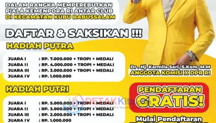 Turnamen Voli Kemenpora RI Cup VII Resmi Bergulir di Kubu Babussalam: Hadiah Rp24 Juta Menanti Para Jawara