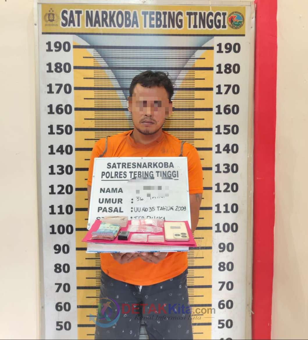 Satresnarkoba Polres Tebing Tinggi Grebek Rumah Pengedar: 3,7 Gram Sabu dan Timbangan Digital Disita
