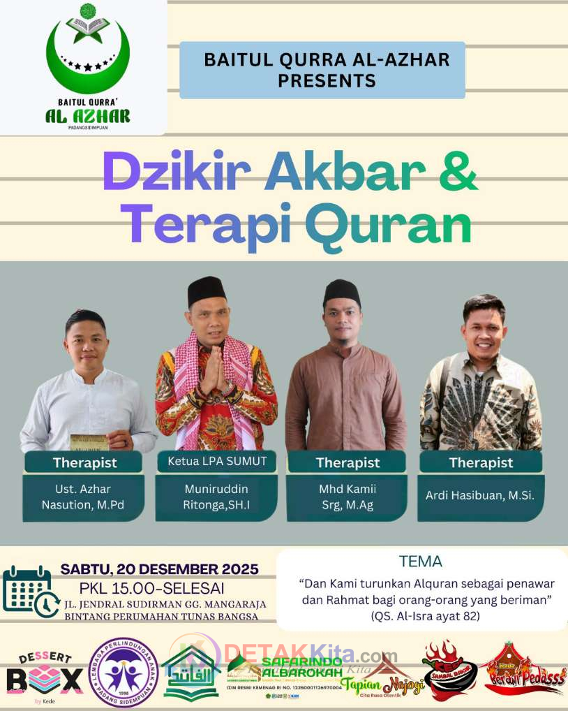 LPA Padangsidimpuan Gandeng MTBQ, Gelar Ruqyah Massal Terapi Al Quran untuk Pemulihan Trauma