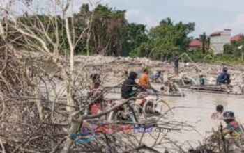 PETI Merajalela di Benai, 25 Mesin Dompeng Rusak Lingkungan Dusun Bedeng Tebing Tinggi