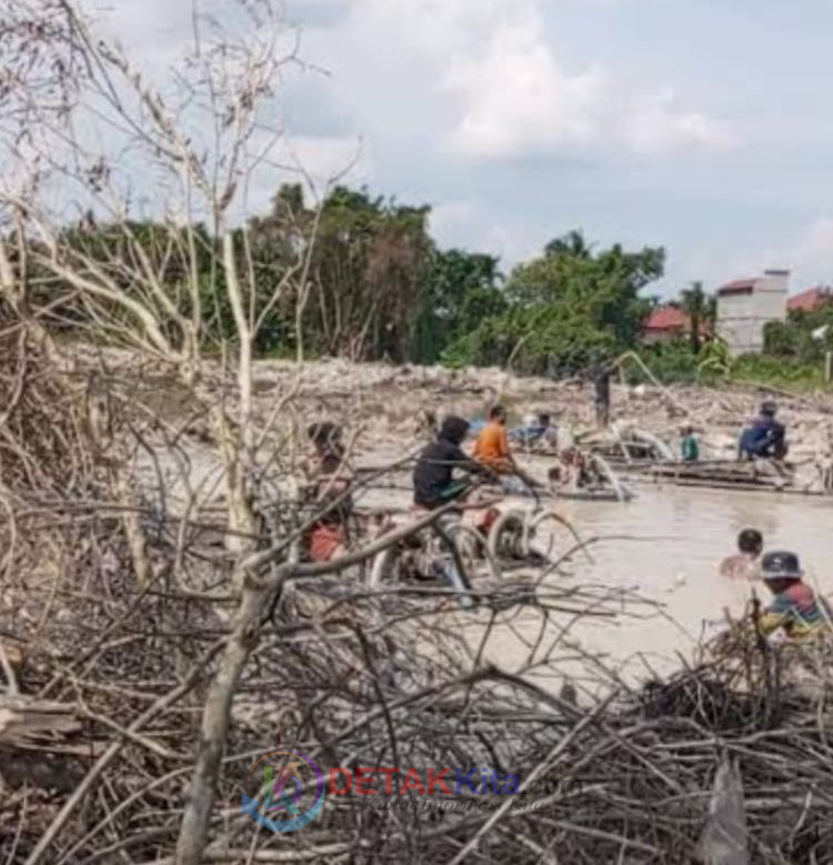 PETI Merajalela di Benai, 25 Mesin Dompeng Rusak Lingkungan Dusun Bedeng Tebing Tinggi