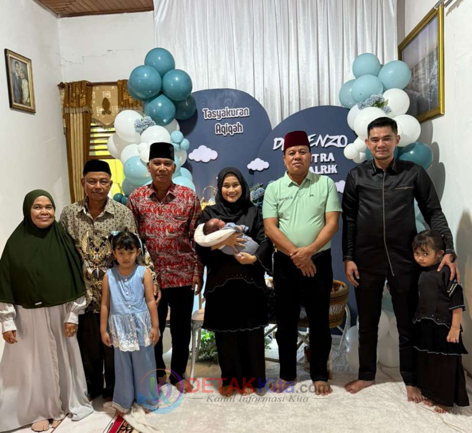 Bupati Suhardiman Hadiri Aqiqah di Desa Jake! Doakan Putra Gova Rizky: Semoga Jadi Anak Hebat Kuansing