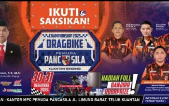 Kolaborasi Jelang Akhir Tahun, Kuansing Gelar Drag Bike dan Hiburan Nataru: Pemuda Pancasila Imbau Warga Tetap Kondusif dan Tidak Keluar Daerah