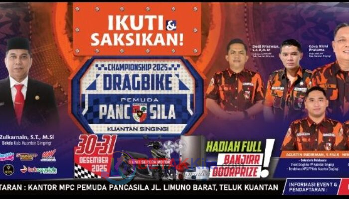 Kolaborasi Jelang Akhir Tahun, Kuansing Gelar Drag Bike dan Hiburan Nataru: Pemuda Pancasila Imbau Warga Tetap Kondusif dan Tidak Keluar Daerah
