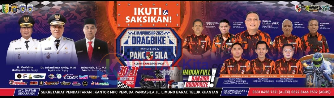 Kolaborasi Jelang Akhir Tahun, Kuansing Gelar Drag Bike dan Hiburan Nataru: Pemuda Pancasila Imbau Warga Tetap Kondusif dan Tidak Keluar Daerah