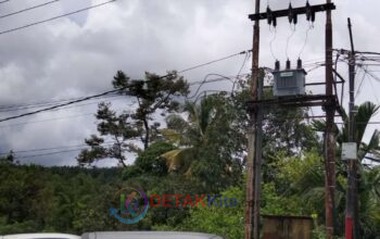Kabel Listrik Putus Diseret Truk! Lintas Teluk Kuantan–Pekanbaru Lumpuh Total — Kendaraan Mengular Panjang di Logas