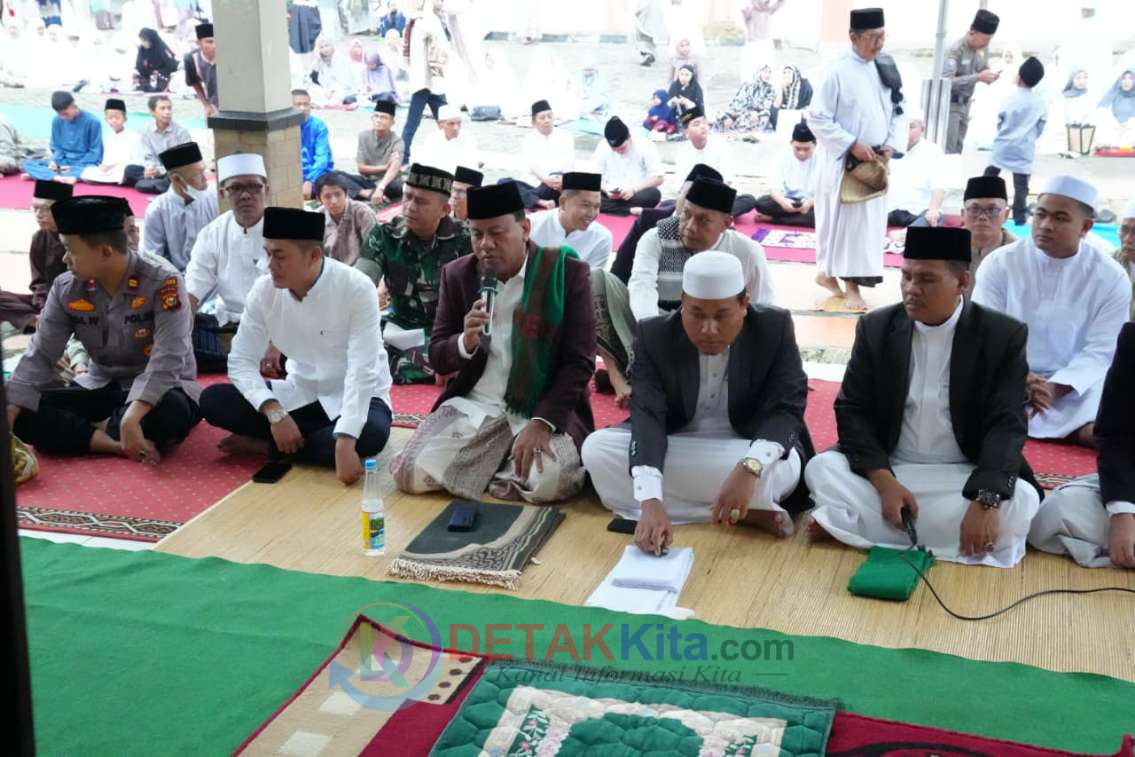 Shalat Id di Baserah Membludak! Bupati Suhardiman Gaspol Serukan Persatuan dan Warning Keras Soal Keamanan Kuansing