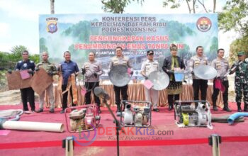 GASPOL ZERO PETI! Polda Riau Sikat Tambang Ilegal di Kuansing: 43 Tersangka Disikat — 1.167 Rakit Dimusnahkan—Lingkungan Diselamatkan!