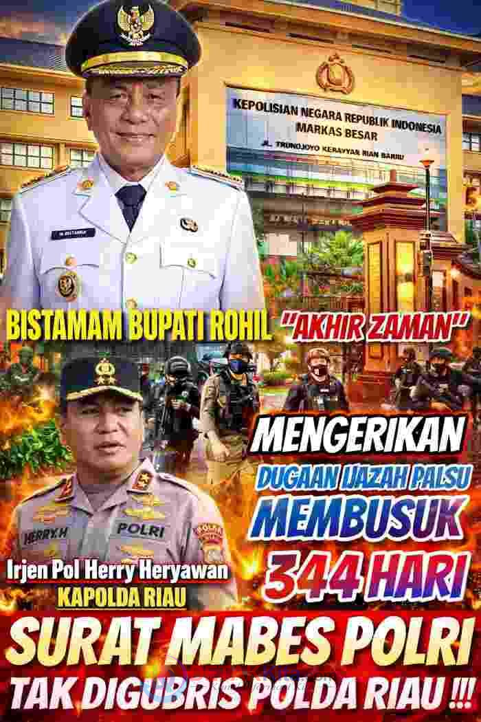 344 Hari Jalan di Tempat! Prof Sutan Nasomal Desak Presiden Turun Tangan—Dugaan Ijazah Bermasalah Bupati Rohil Diminta Diusut Tuntas